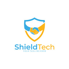 shield logo vector design template