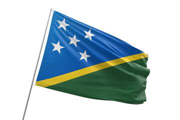 Transparent flag of solomon islands