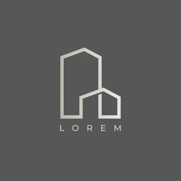 Illustration vector graphic of real estate logo. Real estate logo icon. Fit for real estate company, etc.