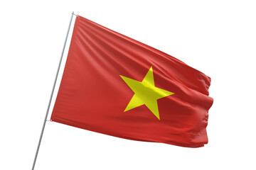Transparent flag of vietnam