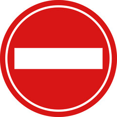 侵入禁止・立ち入り禁止の標識イラスト