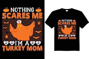halloween tshirt design vector  turkey mom and nurse t shirt