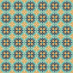Floral Vintage Floor Tile Pattern, decorative background simple