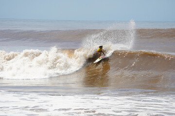 Surfing in El Salvador, Central America