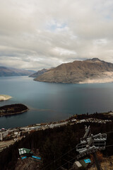 Popular spectacular view of Queenstown in New Zealand