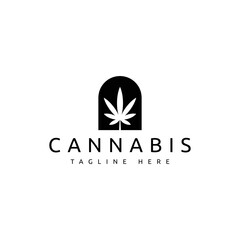 cannabis leaf logo design