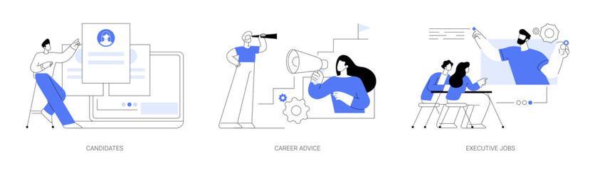 Career opportunity abstract concept vector illustrations.