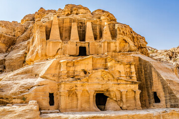 Obelisk Tomb Bab el-siq Triclinium Outer Siq Petra Jordan