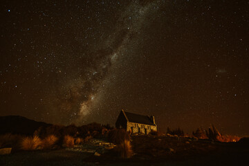 Milky way sky at Church of the Good Shepard