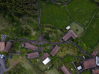General aerial view of the fabulous village of Cuada. The cobbled and uneven streets lead us through the history of the people who once lived here, today the entire space is a tourist village.