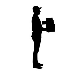 Delivery Man Silhouette