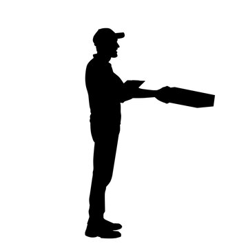 recommend clip art: Delivery Man Silhouette