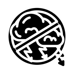 Obraz premium ban negativity business ethics glyph icon vector. ban negativity business ethics sign. isolated symbol illustration