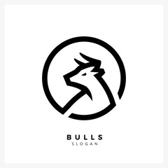 Obraz na płótnie Canvas bull logo design illustration for business
