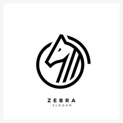zebra logo design illustration for business © RISEVN