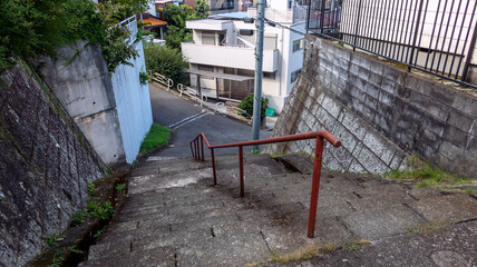住宅街の階段
