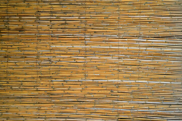 wooden bamboo wall background for interior design