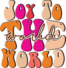 Retro Christmas Sublimation Design