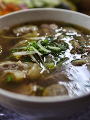 Vietnamese pho soup