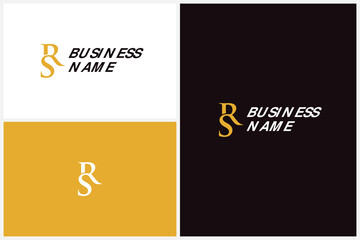 Letter SR or RS Logo Design