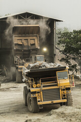 Big mining dumping truck in miner site © Rattanapon