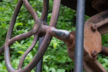 rusted wine press