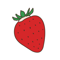 野菜のイラスト　農産物　食べ物　食材　いちご　苺