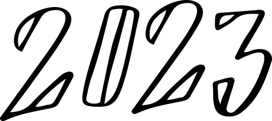 2023 new year lettering