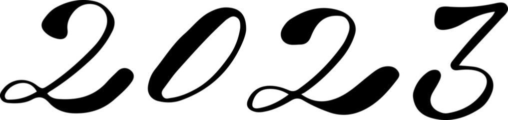 2023 new year lettering