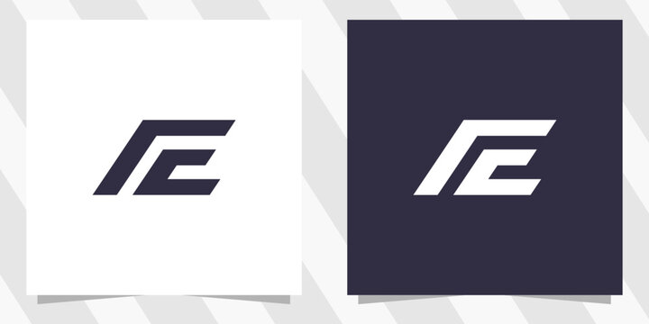 letter fe ef logo design