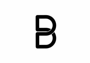 PB BP p b initial letter logo isolated on white background © Sutana