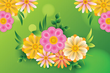 background with flowers