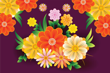 background with flowers