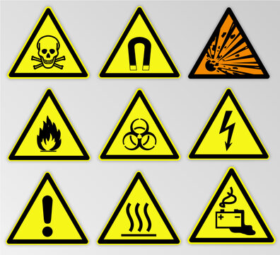 Warning/Danger signs models / Ai Illustrator