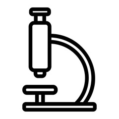 microscope line icon