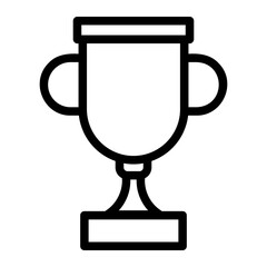 trophy line icon