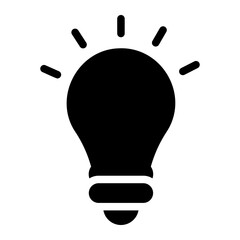 bulb glyph icon