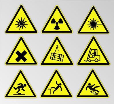 Warning/Danger signs models / Ai Illustrator