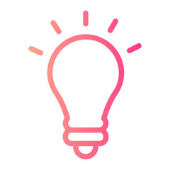 bulb gradient icon