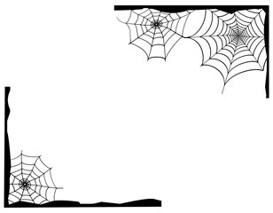 蜘蛛の巣　ベクターイラスト