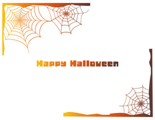 蜘蛛の巣　ベクターイラスト