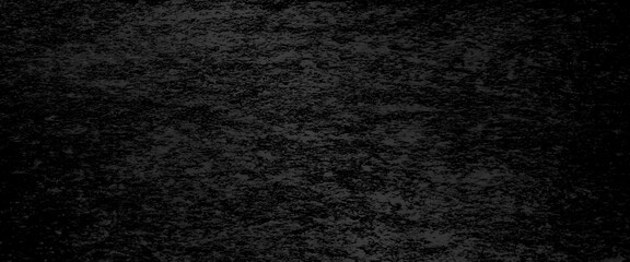 Black stone concrete texture background, dark grey black cement for background marbled stone wall or rock industrial texture in website banner header backdrop design, Black dark black grunge textured.
