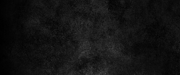 Black stone concrete texture background, dark grey black cement for background marbled stone wall or rock industrial texture in website banner header backdrop design, Black dark black grunge textured.