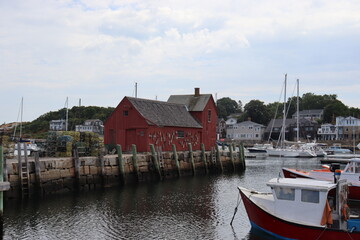 Obraz premium Motif No.1 red shack in Rockport harbor 