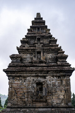 Arjuna Temple which is located in Dieng, Central Java, Indonesia