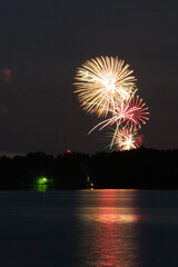 fireworks over the river