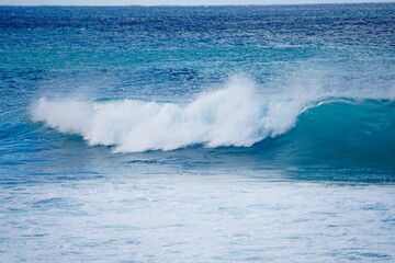 Closeup of large wave