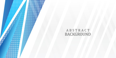 abstract blue background banner with copy space