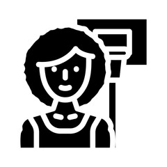 basketball female sport glyph icon vector. basketball female sport sign. isolated symbol illustration