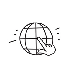 hand drawn doodle website icon illustration vector